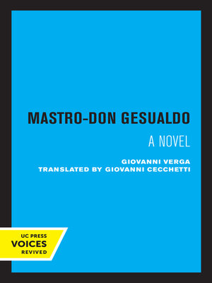 cover image of Mastro-Don Gesualdo